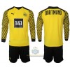 Maglia da Calcio a Maniche Lunghe Borussia Dortmund Casa 2021-22 per Bambino